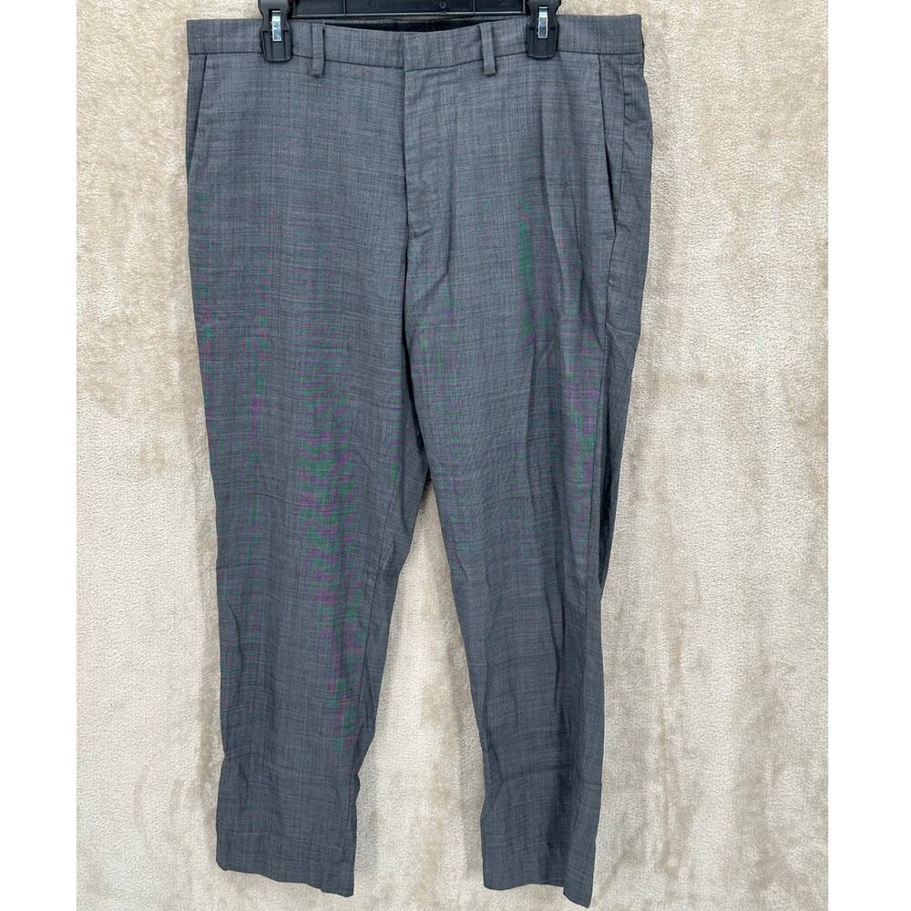 J Crew Pants Mens 35x29 Gray Ludlow Slim Wool Stretch Dress Business Office Work